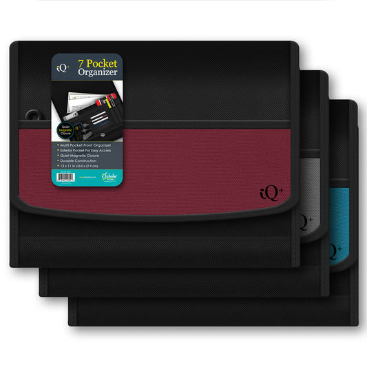 iQ+ Premium 7 Pocket Fabric Expanding File Folder 34107