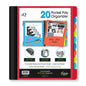 iQ+ 20 Pocket Poly Organizer with Zipper Pouch 34906