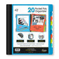 iQ+ 20 Pocket Poly Organizer with Zipper Pouch 34906