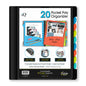 iQ+ 20 Pocket Poly Organizer with Zipper Pouch 34906