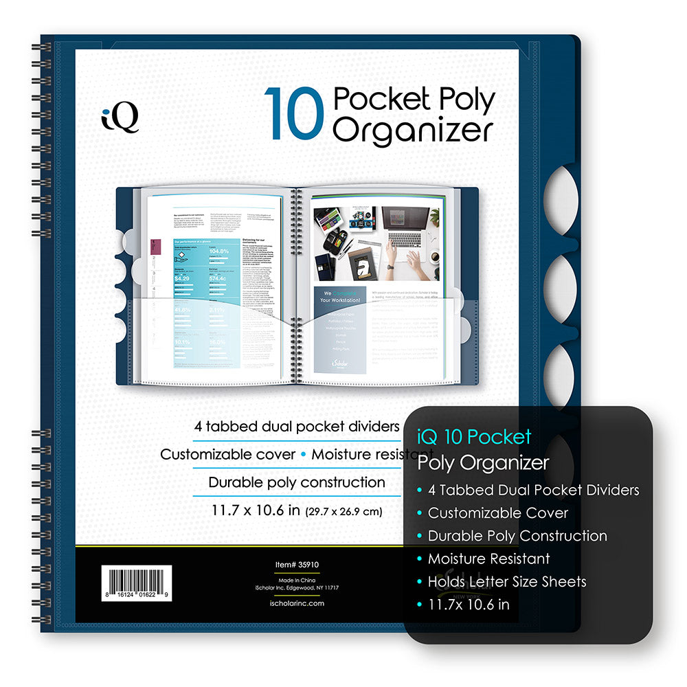 10 Pocket Poly Organizer 35910