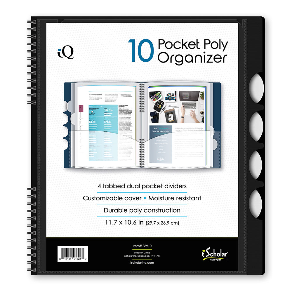 10 Pocket Poly Organizer 35910