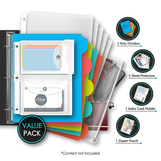 iQ+  12 Piece 1.5" Heavyweight Poly View Binder 39120