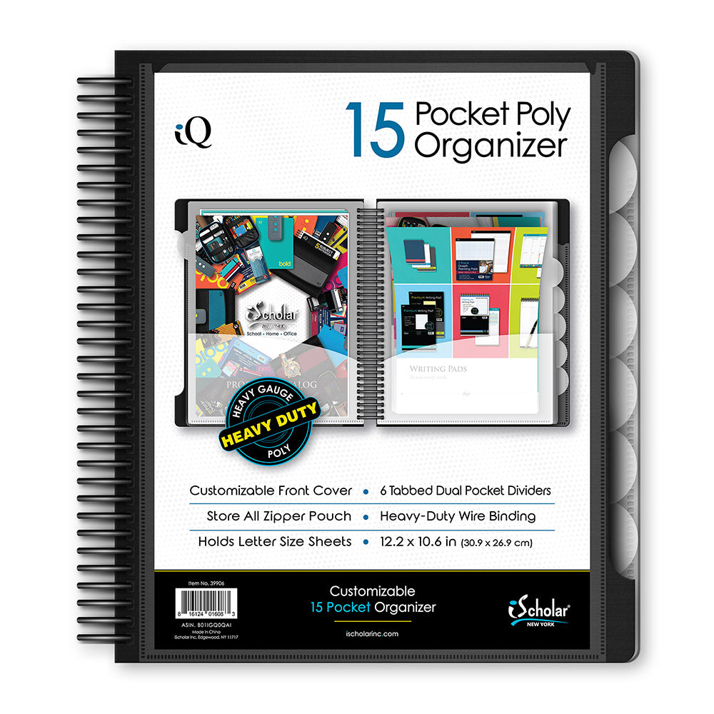 iQ 15 Pocket Poly Organizer 39906