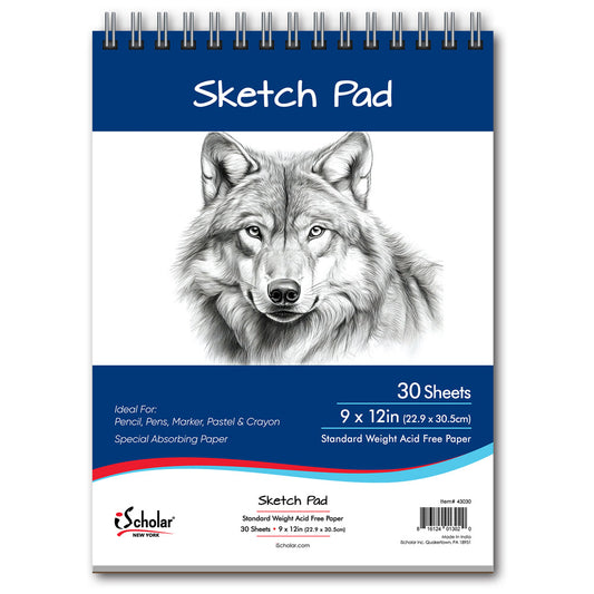 Sketch Pad 9" x 12" 30 Sheets 43030