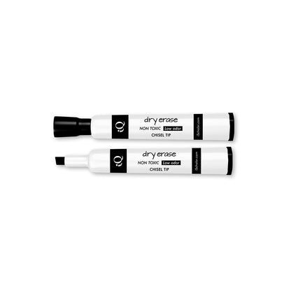 12 Pack iQ Dry Erase Markers Chisel Tip - Tank Style Black 43124