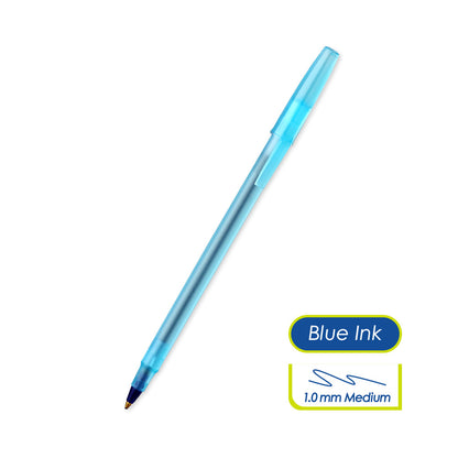 10 Pack Ballpoint Pens Blue 44407