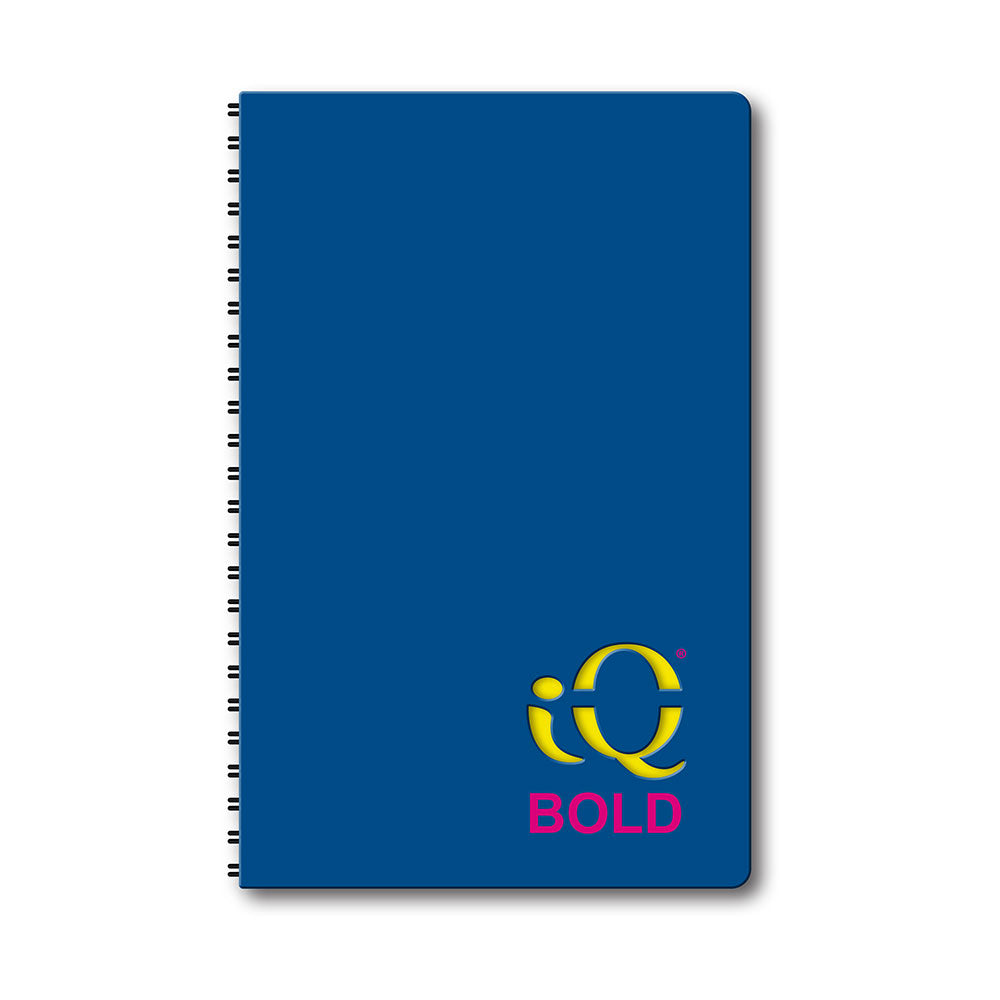 iQ BOLD Hidden Wire Notebook Narrow Ruled 8" x 5"  120 Sheets 50580