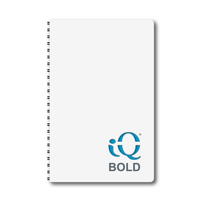 iQ BOLD Hidden Wire Notebook Narrow Ruled 8" x 5"  120 Sheets 50580