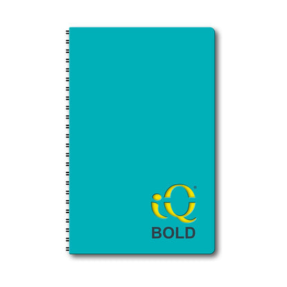 iQ BOLD Hidden Wire Notebook Narrow Ruled 8" x 5"  120 Sheets 50580