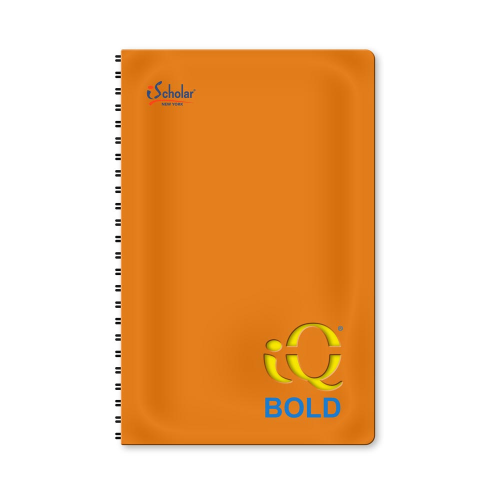 iQ BOLD Hidden Wire Notebook Narrow Ruled 9" x 7"  120 Sheets 50790