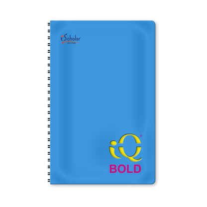 iQ BOLD Hidden Wire Notebook Narrow Ruled 9" x 7"  120 Sheets 50790