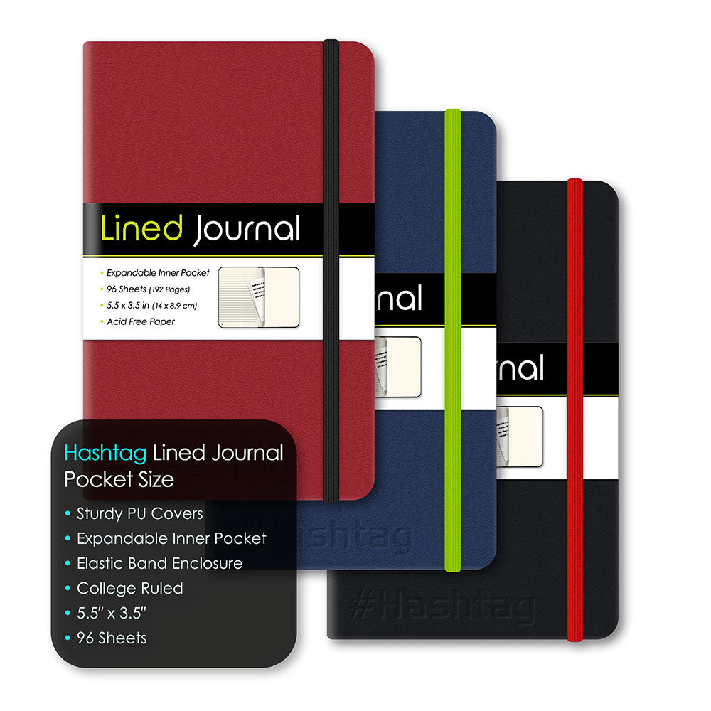 #Hashtag PU Journal College Ruled 5.5" x 3.5" 96 Sheets 52035