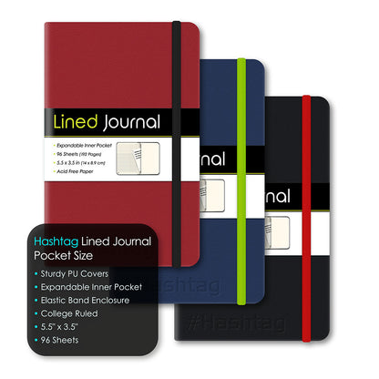 #Hashtag PU Journal College Ruled 5.5" x 3.5" 96 Sheets 52035