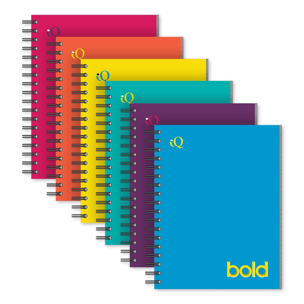 iQ BOLD 1 Subject Notebook Wide Ruled 10.5 x 8in 80 Sheets 52101
