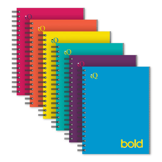 iQ BOLD 1 Subject Notebook Wide Ruled 10.5 x 8in 80 Sheets 52101