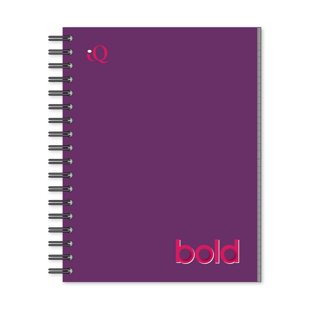 iQ BOLD 1 Subject Notebook Wide Ruled 10.5 x 8in 80 Sheets 52101