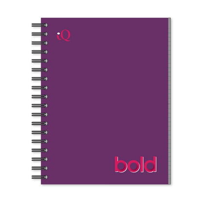 iQ BOLD 1 Subject Notebook Wide Ruled 10.5 x 8in 80 Sheets 52101