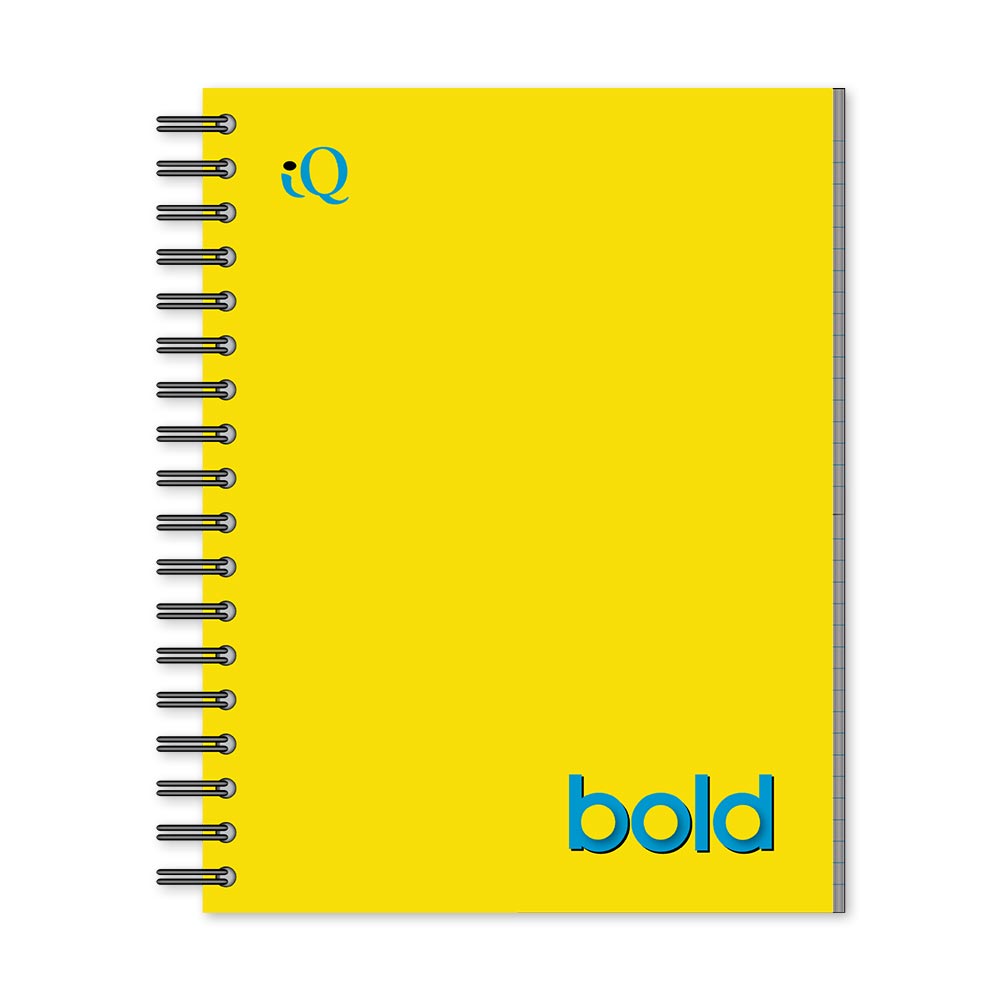 iQ BOLD 1 Subject Notebook Wide Ruled 10.5 x 8in 80 Sheets 52101