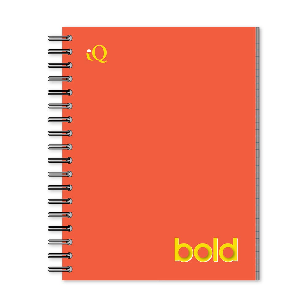 iQ BOLD 1 Subject Notebook Wide Ruled 10.5 x 8in 80 Sheets 52101