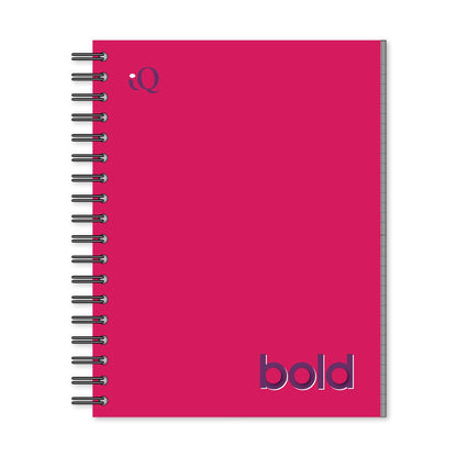 iQ BOLD 1 Subject Notebook Wide Ruled 10.5 x 8in 80 Sheets 52101