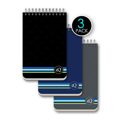 3 Pack iQ Writing Pads Wirebound 4 x 6in 150 Sheets 52863