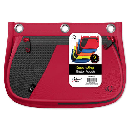 iQ+ 2 Pocket Mesh Expandable Pencil Case with 3 Hole Punch 55020