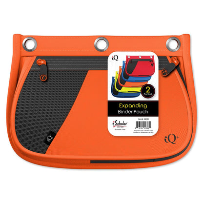 iQ+ 2 Pocket Mesh Expandable Pencil Case with 3 Hole Punch 55020
