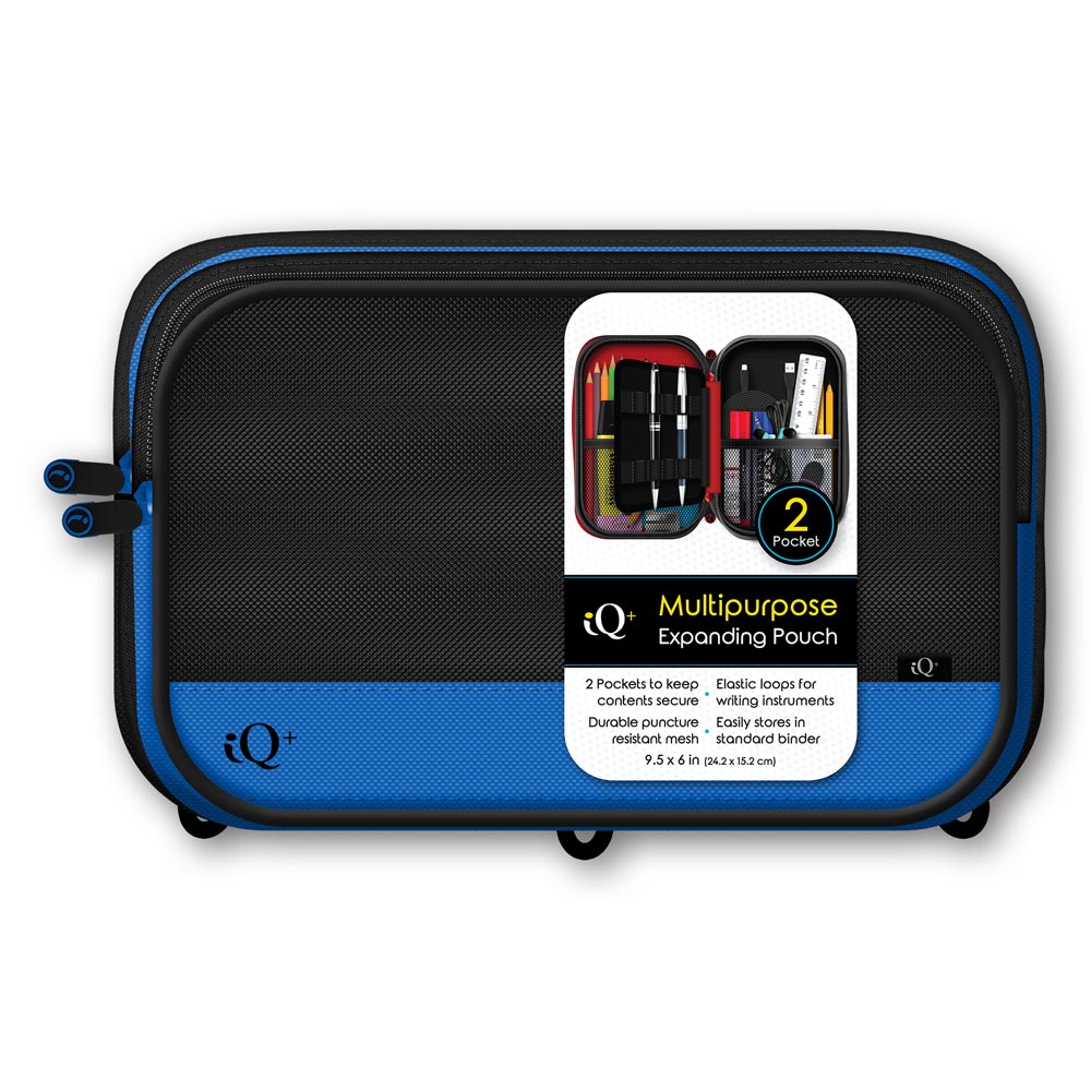iQ+ 2 Pocket Expandable Binder Pouch with Pen Holder 55030