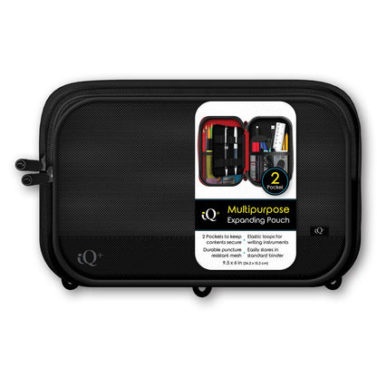 iQ+ 2 Pocket Expandable Binder Pouch with Pen Holder 55030