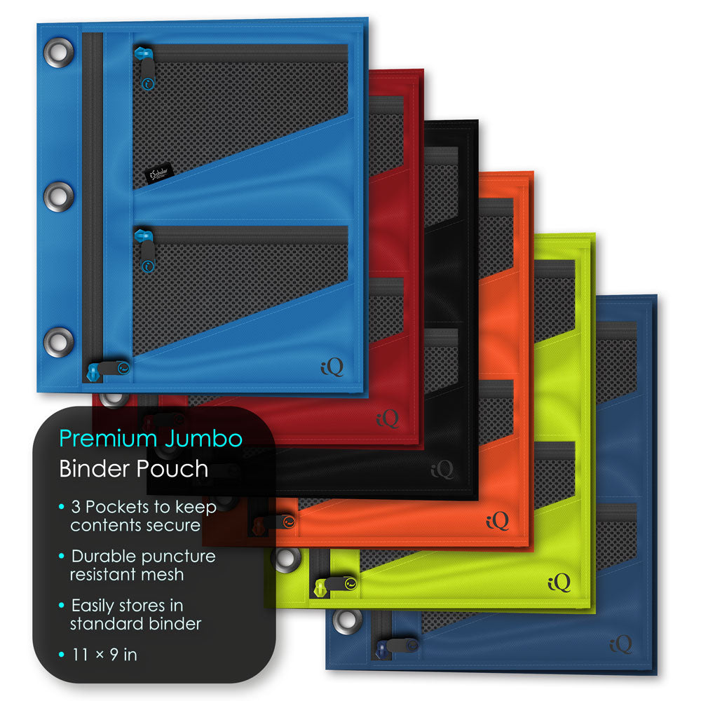 iQ+ 3 Pocket Large Expandable Binder Pouch 55035