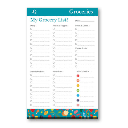 iQ Grocery List Pad 5 x 8in 50 Sheets 57050