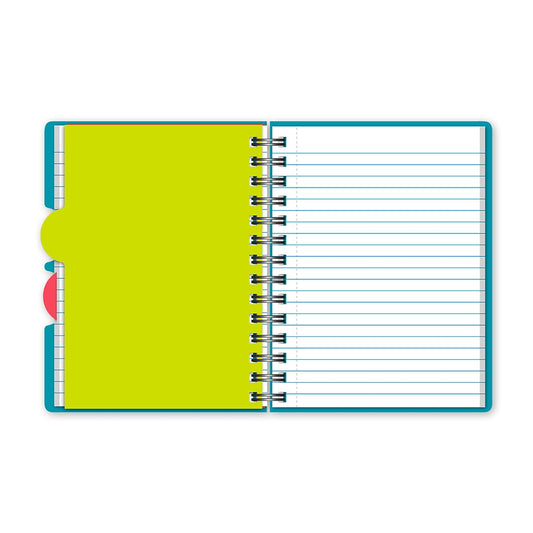 iQ Personal Poly Double Wire Notebook College Ruled 7" x 5" 100 Sheets 57502