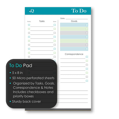 iQ To Do Pad 5 x 8in 50 Sheets 58050