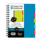 iQ 5 Subject Poly Double Wire Notebook College Ruled 8.35" x 6" 160 Sheets 58615