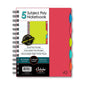 iQ 5 Subject Poly Double Wire Notebook College Ruled 8.35" x 6" 160 Sheets 58615