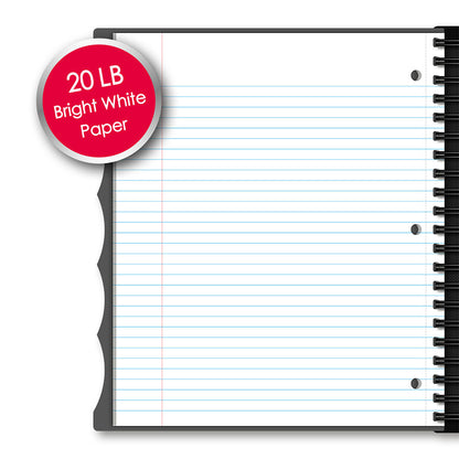 iQ+ Premium 10 Subject Poly Notebook College Ruled  11 x 9in 250 Sheets 58913