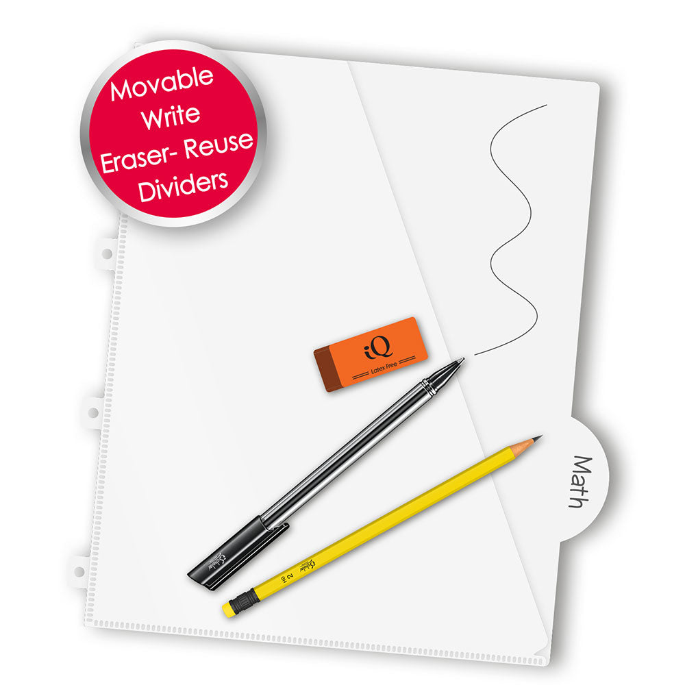 iQ+ Premium 10 Subject Poly Notebook College Ruled  11 x 9in 250 Sheets 58913