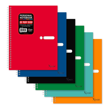 Personal Poly Notebook College Ruled 7.5" x 5.5"  100 Sheets 59502