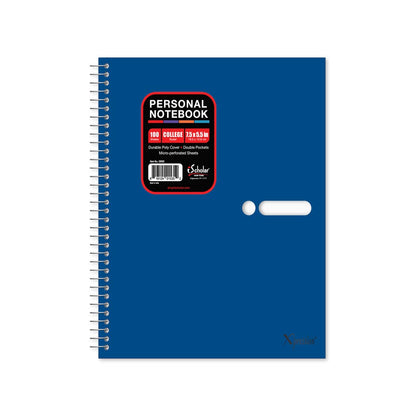 Personal Poly Notebook College Ruled 7.5" x 5.5"  100 Sheets 59502