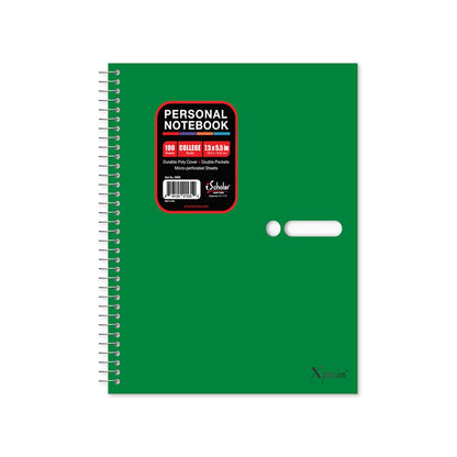 Personal Poly Notebook College Ruled 7.5" x 5.5"  100 Sheets 59502