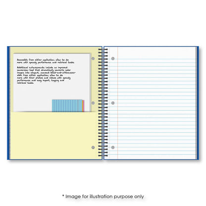 1 Subject Poly Notebook Wide Ruled 10.5" x 8.5" 100 Sheets 59711