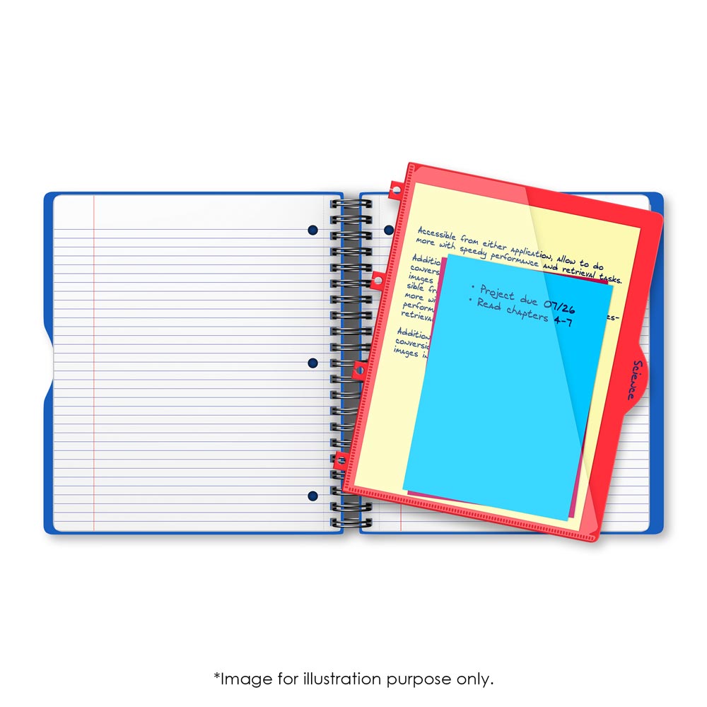 iQ Premium 1 Subject Poly Notebook Wide Ruled 10.5 x 8.5in 100 Sheets 59901