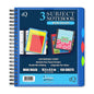 iQ Premium 3 Subject Poly Notebook Wide Ruled 10.5 x 8.5in 150 Sheets 59903