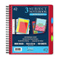 iQ Premium 3 Subject Poly Notebook Wide Ruled 10.5 x 8.5in 150 Sheets 59903