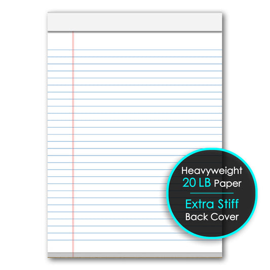 iQ+ Premium Writing Pad White 8.5 x 11in 70 Sheets 60180