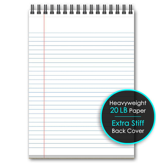 iQ+ Premium Writing Pad White Double Wire 8.5 x 11in 70 Sheets 60280