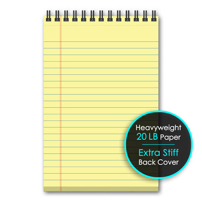 iQ+ Premium Writing Pad Canary Double Wire 6 x 9in 140 Sheets 69120