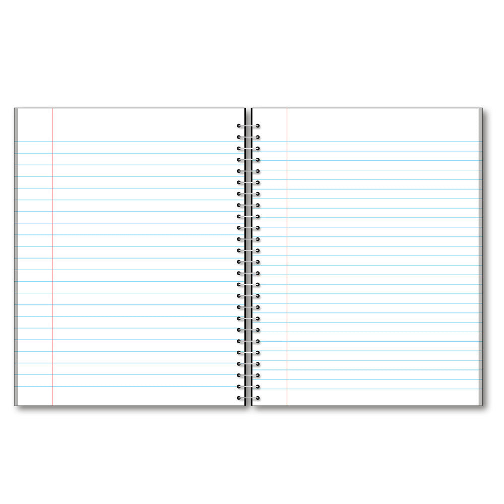 1 Subject Wirebound Notebook Wide Ruled 10.5 x 8in 70 Sheets 78101