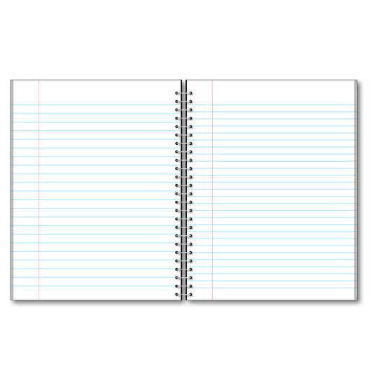1 Subject Wirebound Notebook Wide Ruled 10.5 x 8in 70 Sheets 78101